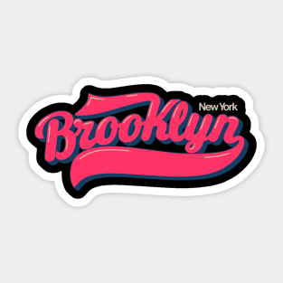 New York Brooklyn, Brooklyn Schriftzug, Brooklyn Logo Sticker